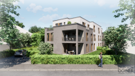 Perspektive - Neubau eines modernen 6-Familienhauses in naturnahem Wohnumfeld