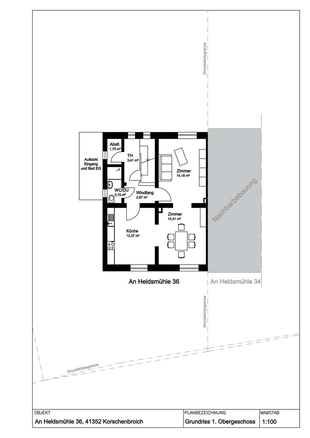 Obergeschossgrundriss